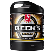 Becks Gold 6l Perfect Draft Fass MEHRWEG