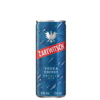 Zarewitsch Energy Vodka 24 x 0.25 l can - DISPOSABLE
